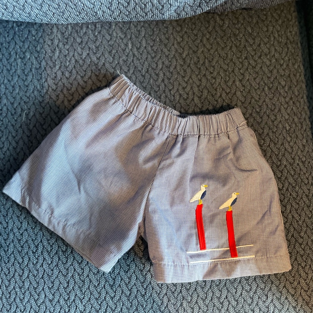 Beaufort Bonnet Shorts with Seagulls Size 12-18 Months